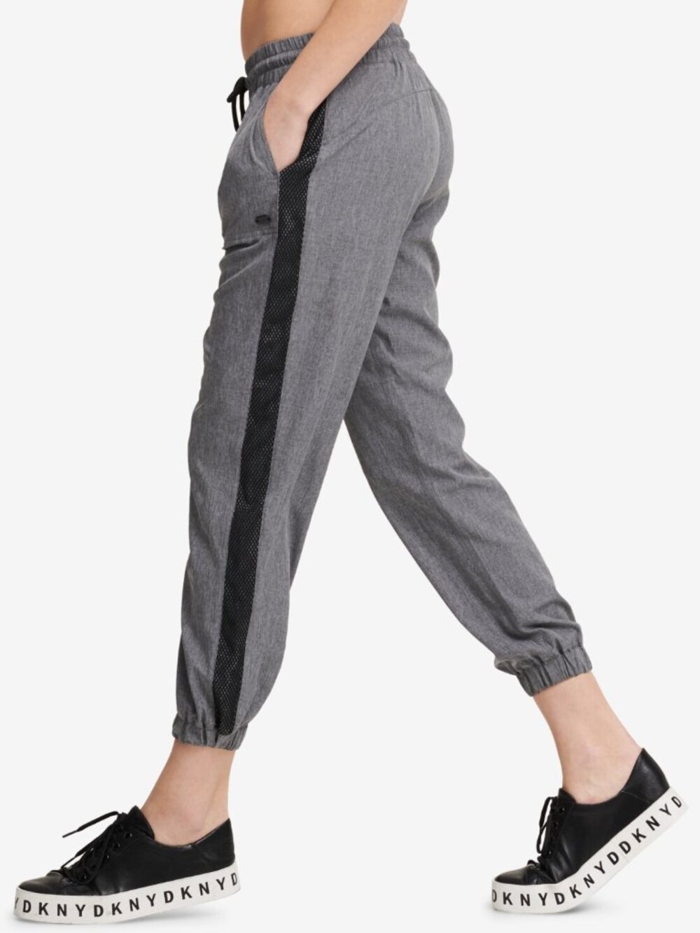DKNY Womens Gray Pleated Lounge Pants